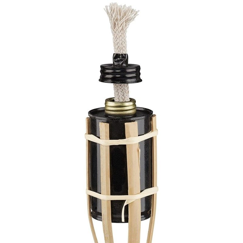 Verdelook Torcia Fiaccole da esterno ad olio in bamboo 120 cm da gi...