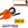 Euro Technic Tagliasiepi Elettrico motore 500W con lama da 51cm cap...