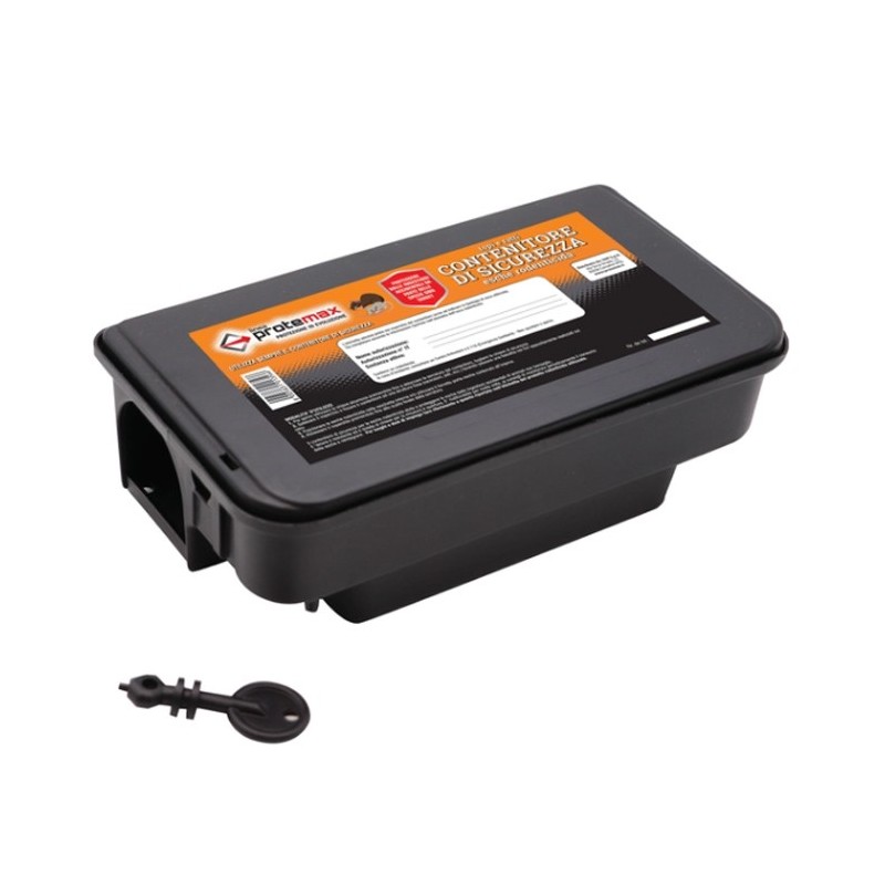 Contenitore esche topicide per topi medi grandi dispenser veleno chiave Protemax