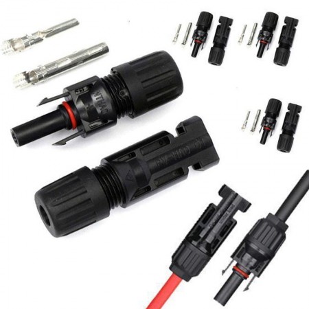 8pz Connettori 30A /4 coppie Maschio Femmina per Pannelli Solari Fo...