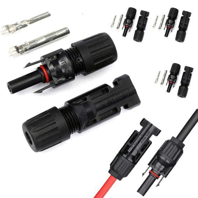 8pz Connettori 30A /4 coppie Maschio Femmina per Pannelli Solari Fo...