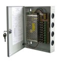 Alimentatore stabilizzato 12V 15A 9 uscite canali box quadro telecamere E-T151