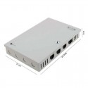 Alimentatore stabilizzato 12V 15A 9 uscite canali box quadro telecamere E-T151