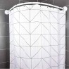 WeHome Bastone per tenda doccia curvo universale 90x90cm con asta a...