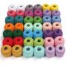 WeHome Gomitolo puro cotone 100% filo colorato da 42 pezzi 5 g unci...