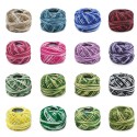 Gomitolo puro cotone 100% filo colorato da 42 pezzi 5g uncinetto ricamo bicolore