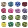 WeHome Gomitolo puro cotone 100% filo colorato da 42 pezzi 5g uncin...