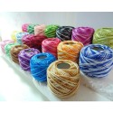 Gomitolo puro cotone 100% filo colorato da 42 pezzi 5g uncinetto ricamo bicolore
