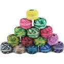 Gomitolo puro cotone 100% filo colorato da 42 pezzi 5g uncinetto ricamo bicolore