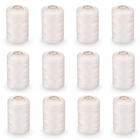 Filo da cucire filato per macchina poliestere 100% resistente cucito 12pz x 750m