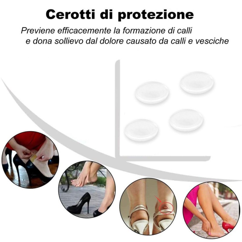 WeHome 72 Cerotti Per Calli Protezione trasparenti Cura Piedi disch...