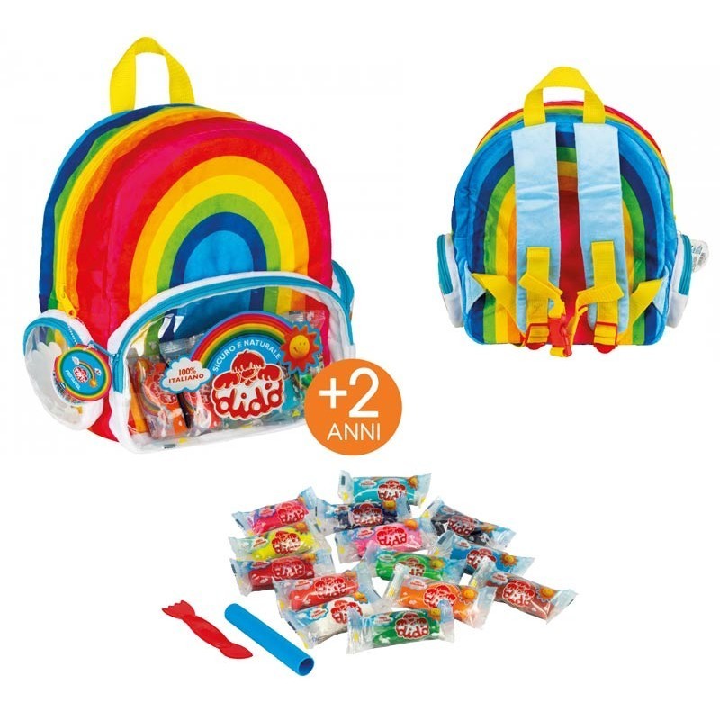 Fila Dido Zaino Arcobaleno Zainetto on 700g di Didò e gli attrezzini bambini