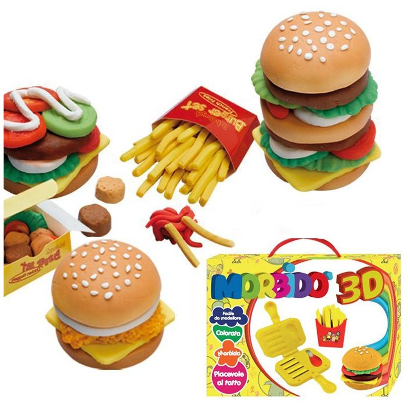 Hongu Confezione Plastilna Pasta da Modellare Fast Food con Accesso...