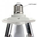Portalampada moltiplicatore E27 da 1 a 5 orientabile bianco illuminazione luce