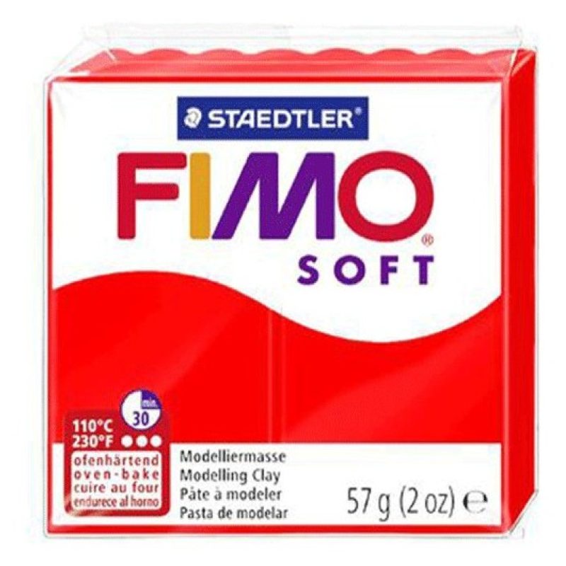Staedtler 6x Panetto pasta modellabile 57g FIMO forno argilla color...