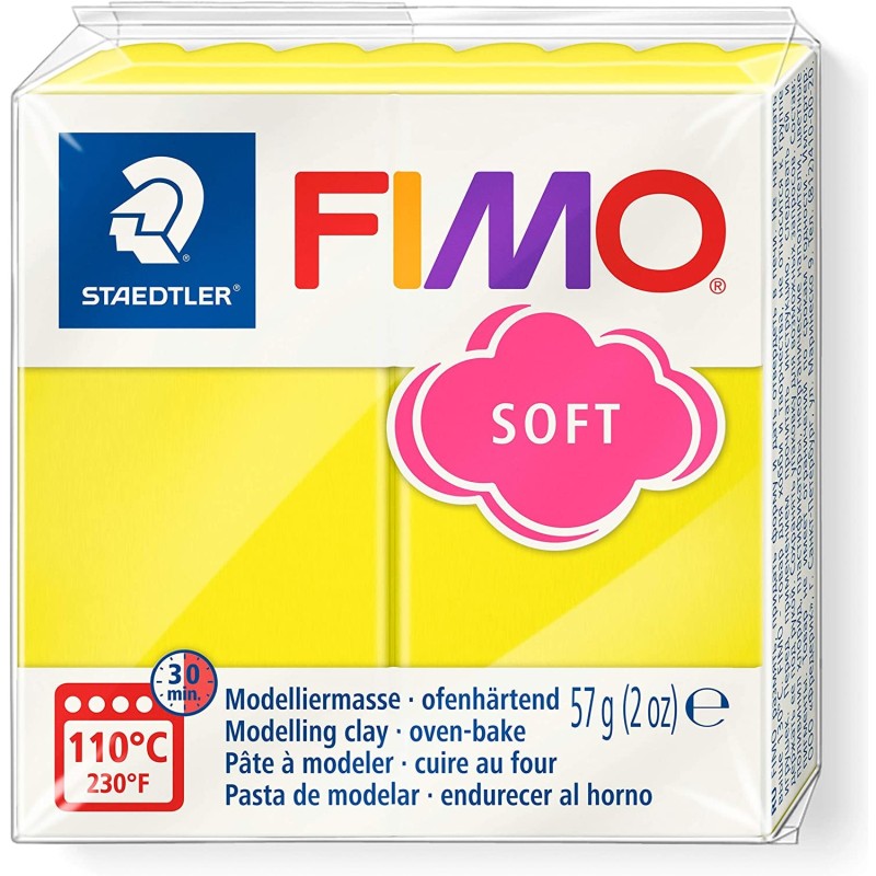 Staedtler 6x Panetto pasta modellabile 57g FIMO forno argilla color...