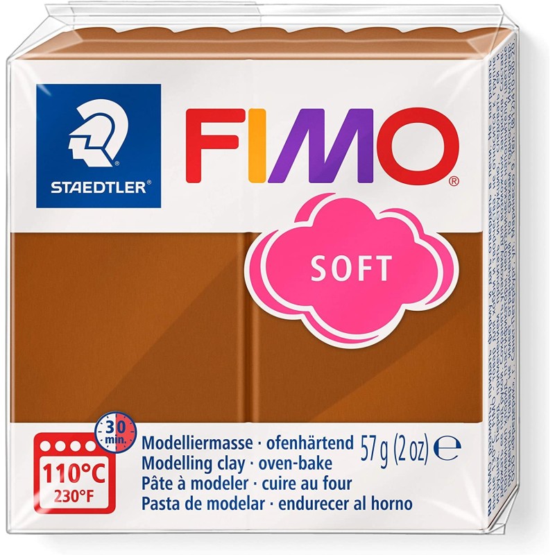 Staedtler 6x Panetto pasta modellabile 57g FIMO forno argilla color...