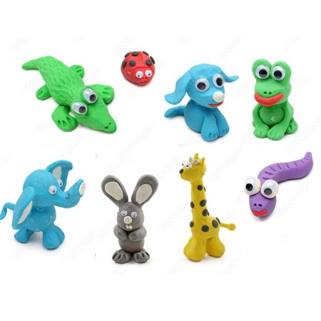 Mini secchiello Plastilina Pasta morbida da Modellare da 14PZ 6 formine bambini