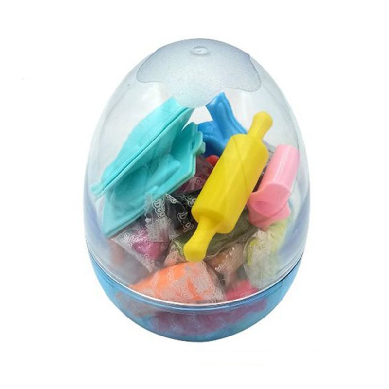 Contenitore Plastilina Pasta da Modellare uovo da 24PZ con accessori per bambini