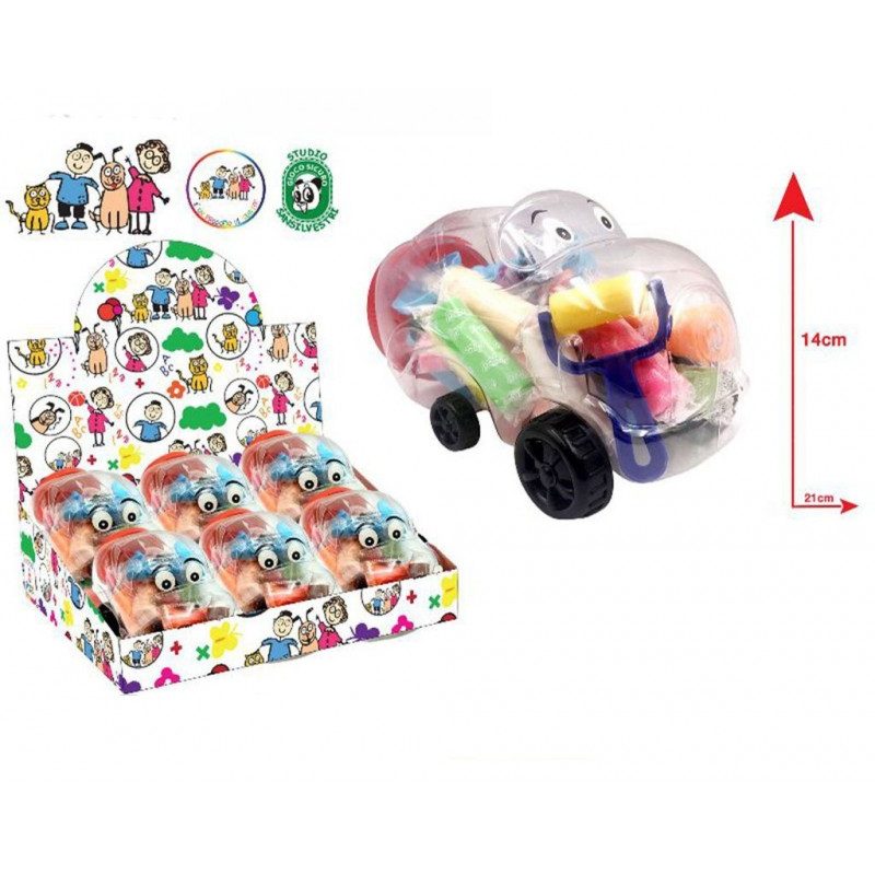 E.O.L. Confezione Plastilina Pasta da Modellare auto da 20PZ con ac...