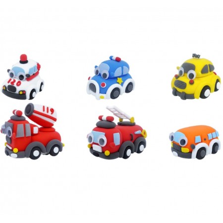 Confezione Plastilina Pasta da Modellare auto da 20PZ con accessori per bambini