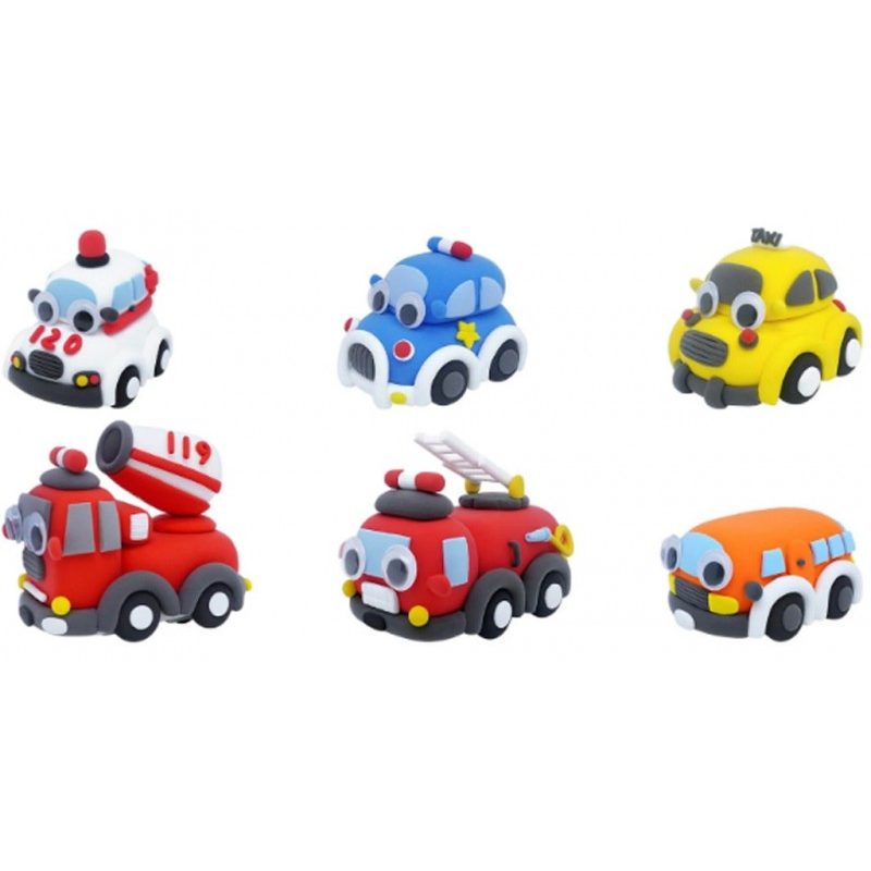 E.O.L. Confezione Plastilina Pasta da Modellare auto da 20PZ con ac...