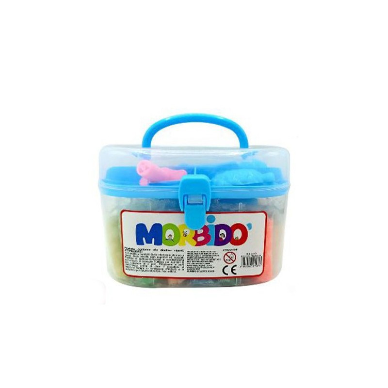 Confezione Plastilina Pasta da Modellare bauletto da 24PZ con 9 formine bambini