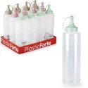 Dispenser in Plastica Olio Maionese Ketchup Aceto Dosaolio tappo Dosatore 12pz