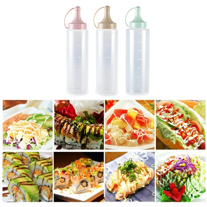 Plastic Forte Dispenser in Plastica Olio Maionese Ketchup Aceto Dos...