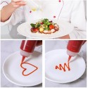 Dispenser in Plastica Olio Maionese Ketchup Aceto Dosaolio tappo Dosatore 12pz