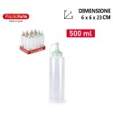 Dispenser in Plastica Olio Maionese Ketchup Aceto Dosaolio tappo Dosatore 12pz