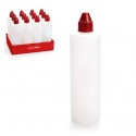 Set da 12 Bottiglie in plastica trasparente multiuso 500ml dispenser dosatore