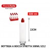 Generico Set da 12 Bottiglie in plastica trasparente multiuso 500ml...