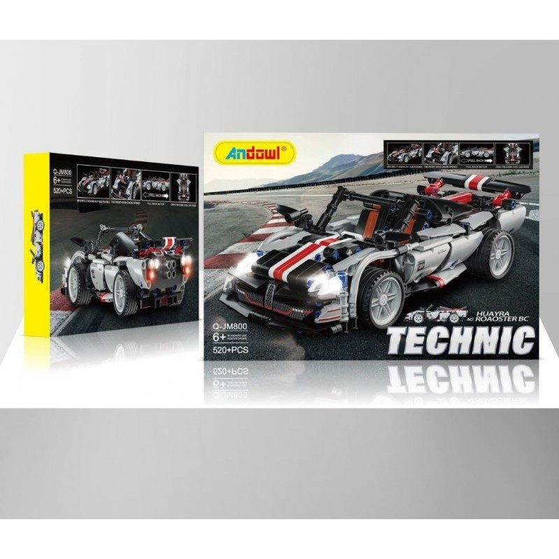 Andowl Modellino da Costruire 520+ Pezzi Auto Sportiva HUAYRA ROAOS...