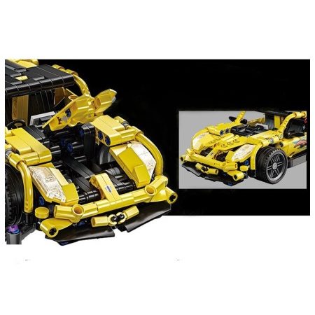 Modellino da Costruire 509+ Pezzi Auto Sportiva Koenigsegg mattonci...