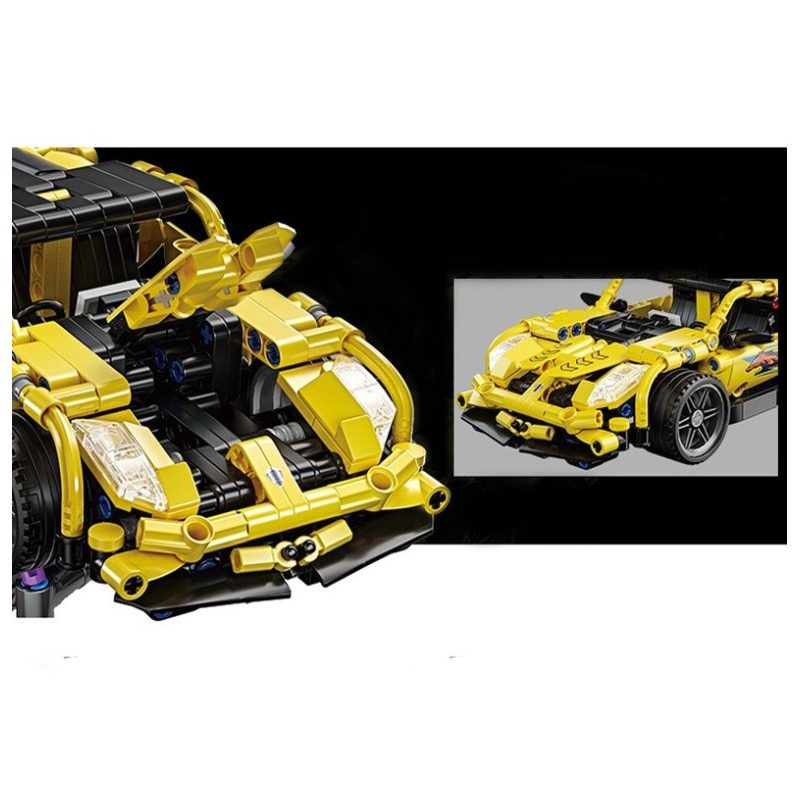 Modellino da Costruire 509+ Pezzi Auto Sportiva Koenigsegg mattonci...
