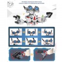 Robot App telecomandato da costruire 467 pezzi giocattolo bambini ricaricabile