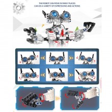 Robot App telecomandato da costruire 467 pezzi giocattolo bambini ricaricabile