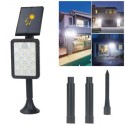 Faretto energia solare 68 led lampada da esterno giardino luce bianca faro casa