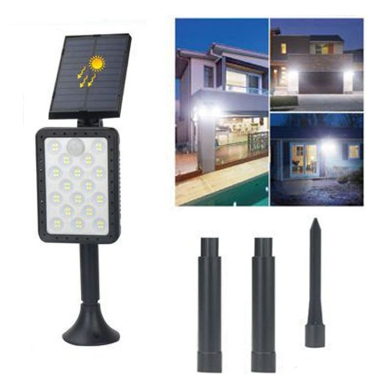 Driwei Faretto energia solare 68 led lampada da esterno giardino lu...