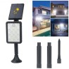 Driwei Faretto energia solare 68 led lampada da esterno giardino lu...
