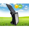 Faretto energia solare 68 led lampada da esterno giardino luce bianca faro casa