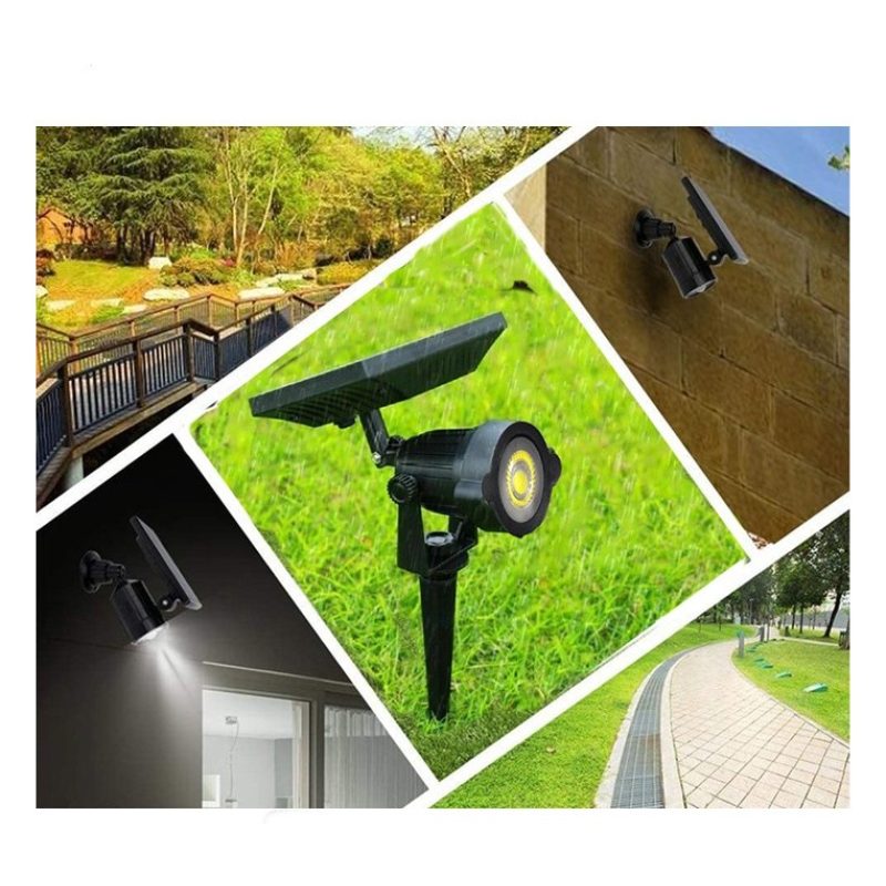 DRIWEI Faro led ad energia solare faretto da esterno giardino luce ...