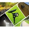 DRIWEI Faro led ad energia solare faretto da esterno giardino luce ...