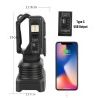 Driwei Torcia led potente lampada ricaricabile 36W USB power bank e...