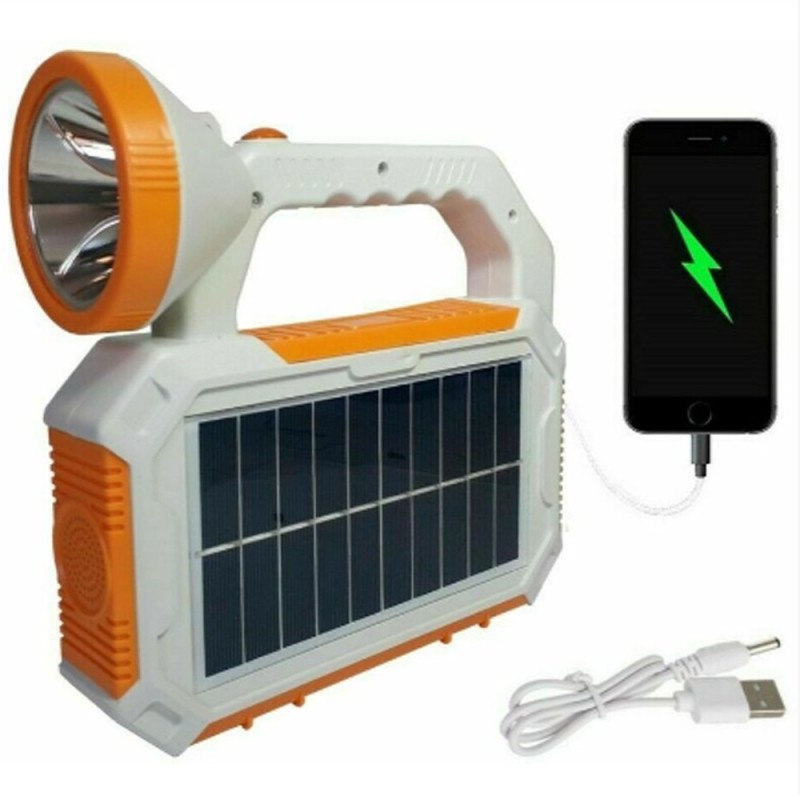 Torcia Led Ricaricabile Lampada Solare LED Portatile - Ricaricabile A USB, Impermeabile, Per Giardino, Campeggio, Emergenze Lampada Da Esterno Impermeabile