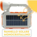 Torcia led emergenza potente solare lampada ricaricabile USB powerbank campeggio