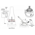 Lanterna Luce Portatile LED campeggio lampada ricaricabile dimmerabile fiamma