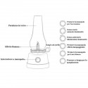 Lanterna Luce Portatile LED campeggio lampada ricaricabile dimmerabile fiamma