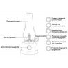 Lanterna Luce Portatile LED campeggio lampada ricaricabile dimmerab...